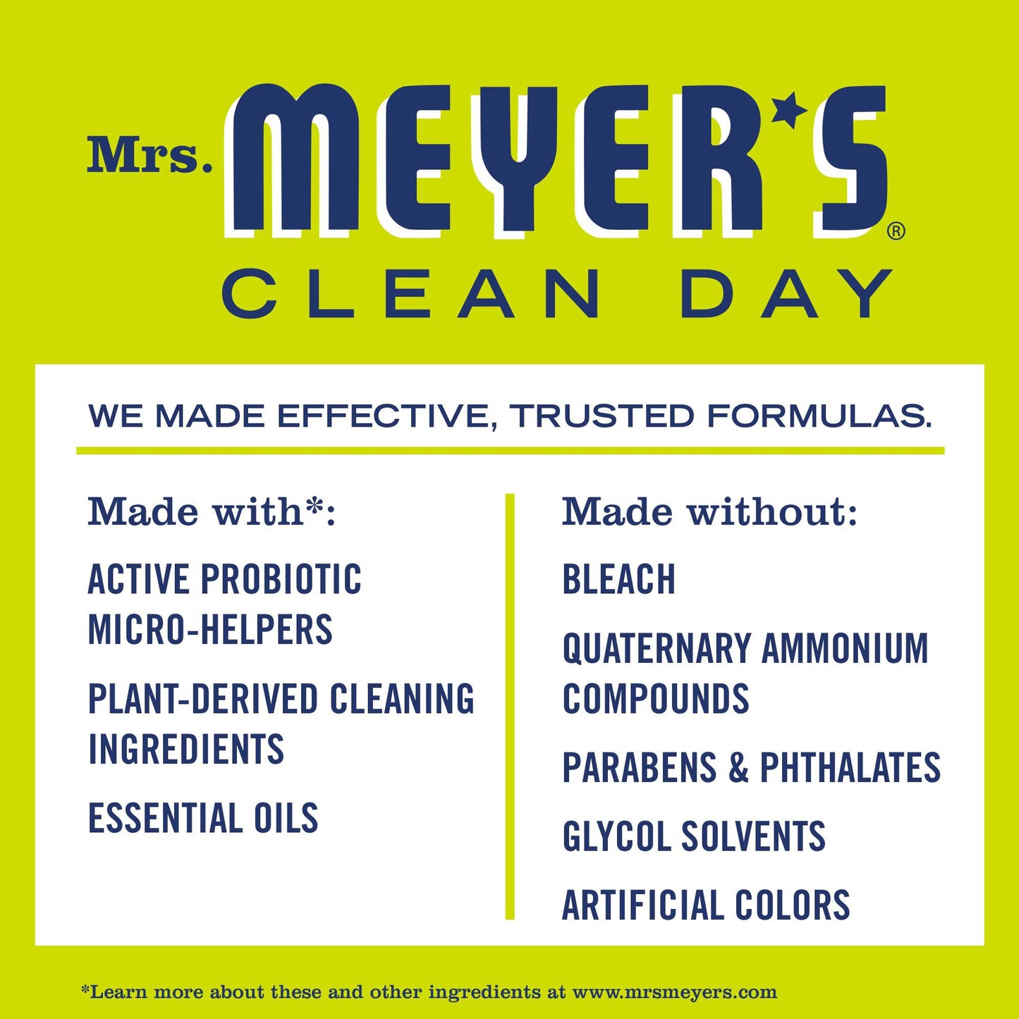 Mrs. Meyer's Clean Day Lemon Verbena Probiotic Multi-Surface Cleaner Spray