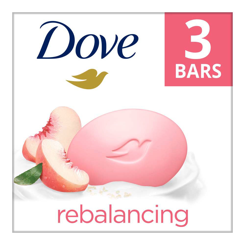 Dove Rebalancing Soap Bar - White Peach & Rice Milk