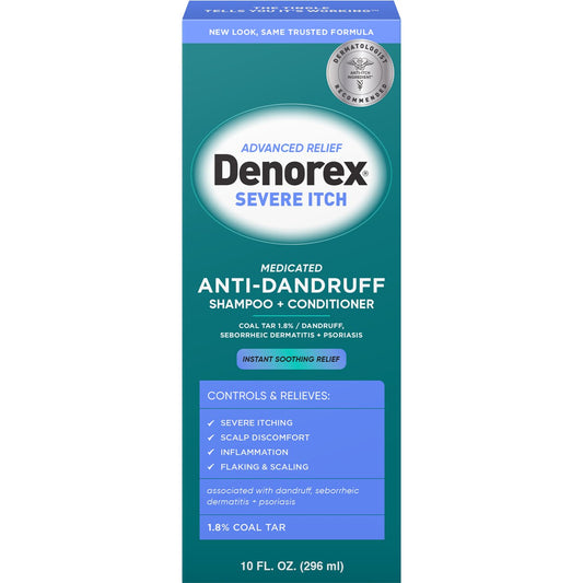 Denorex Advanced Relief, Severe Itch Medicated Anti-Dandruff Shampoo + Conditioner