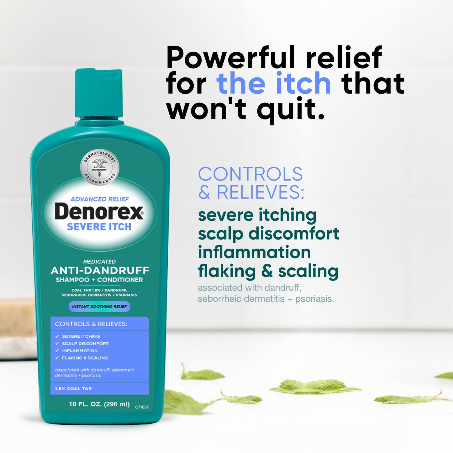 Denorex Advanced Relief, Severe Itch Medicated Anti-Dandruff Shampoo + Conditioner