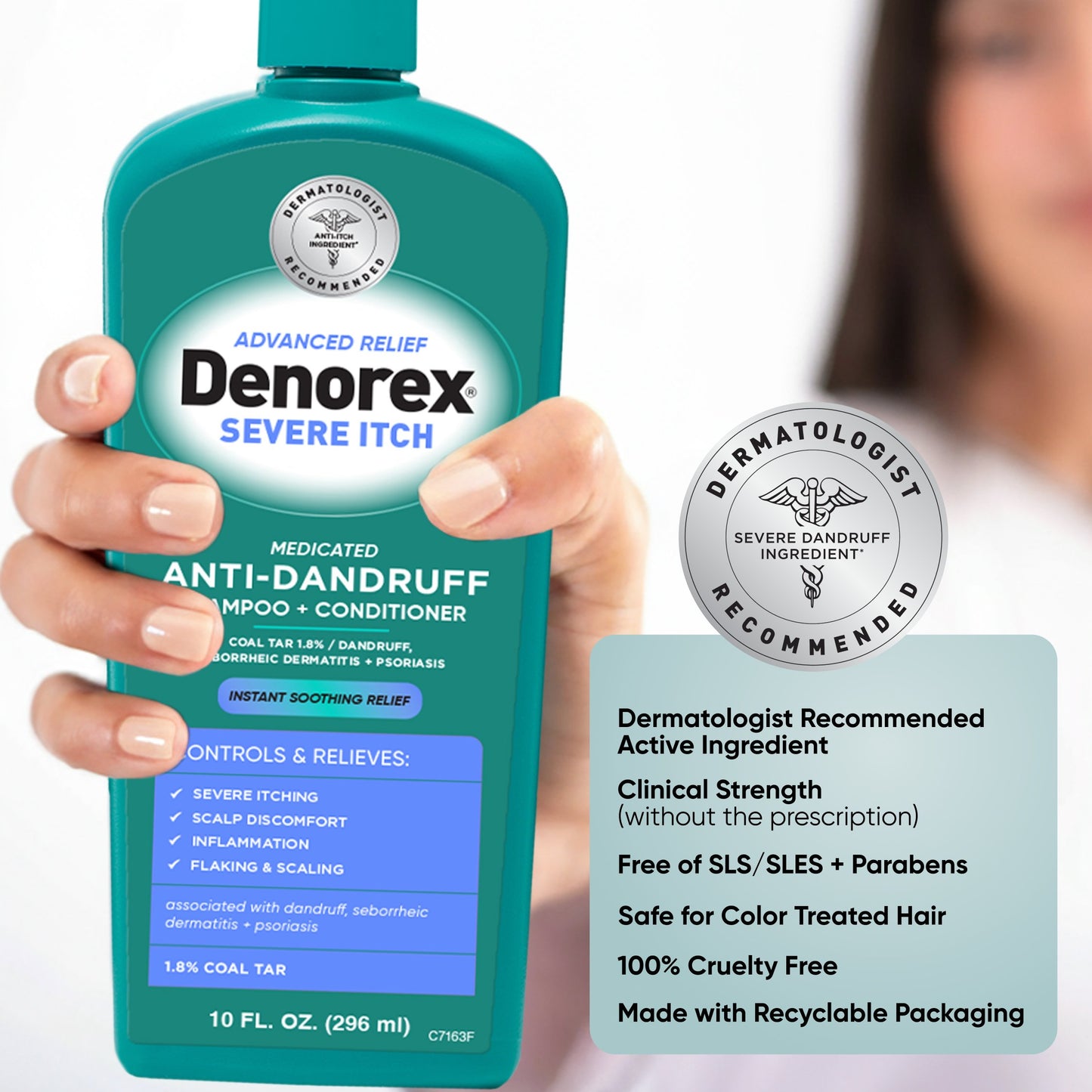 Denorex Advanced Relief, Severe Itch Medicated Anti-Dandruff Shampoo + Conditioner