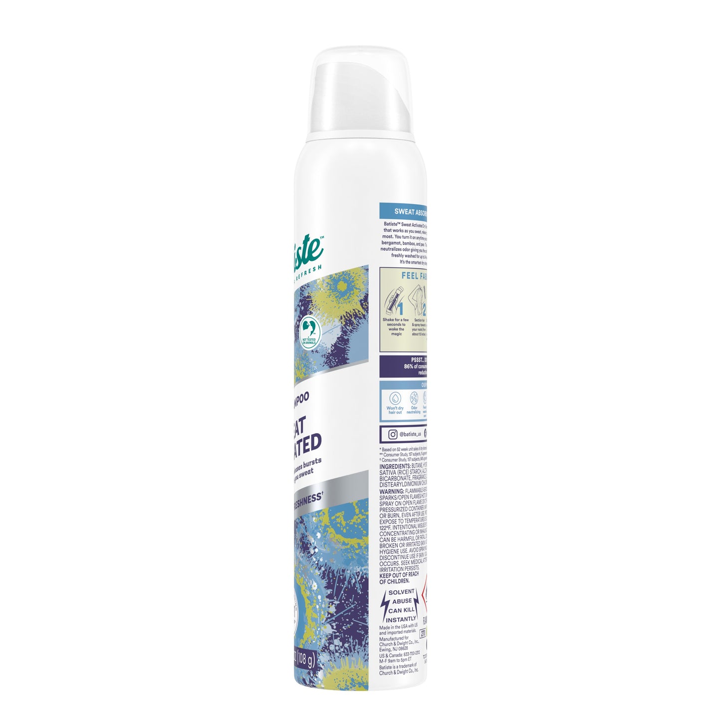 Batiste Sweat Activated Dry Shampoo
