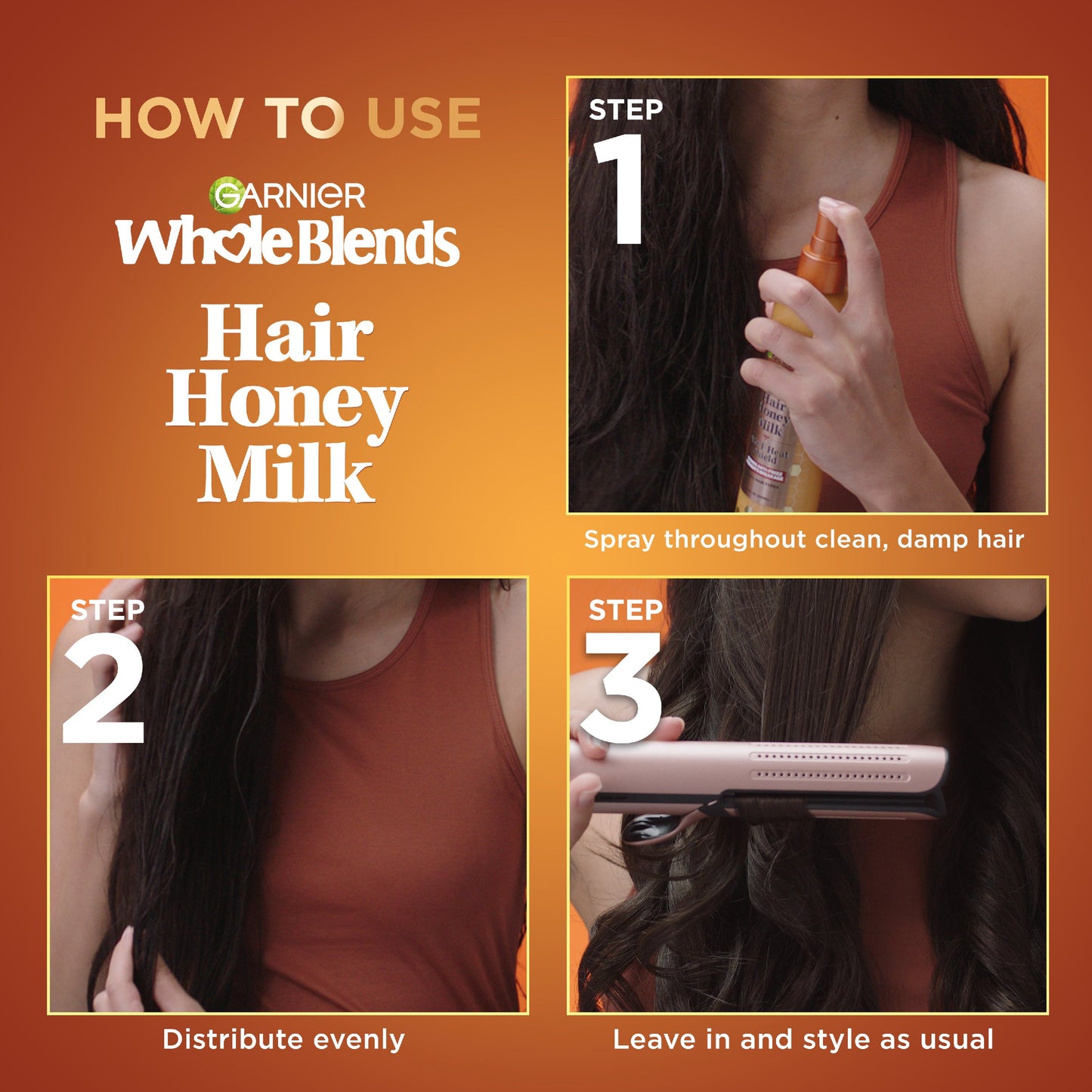 Garnier Whole Blends Hair Honey Milk