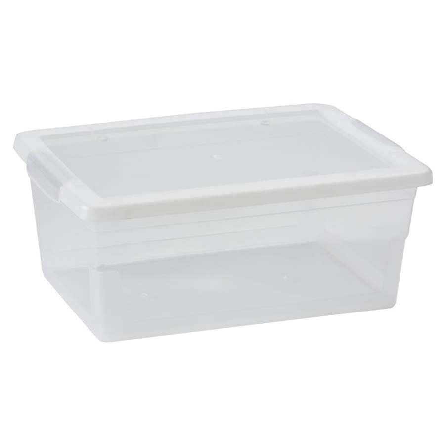 Hemisphere Trading Storage Bin with Lid - Clear