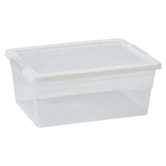 Hemisphere Trading Storage Bin with Lid - Clear