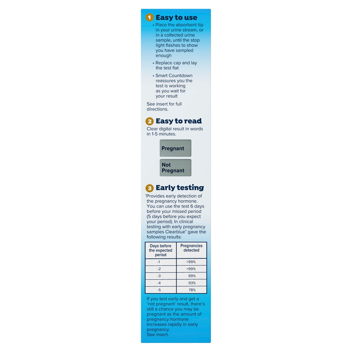 Clearblue Early Digital Pregnancy Test