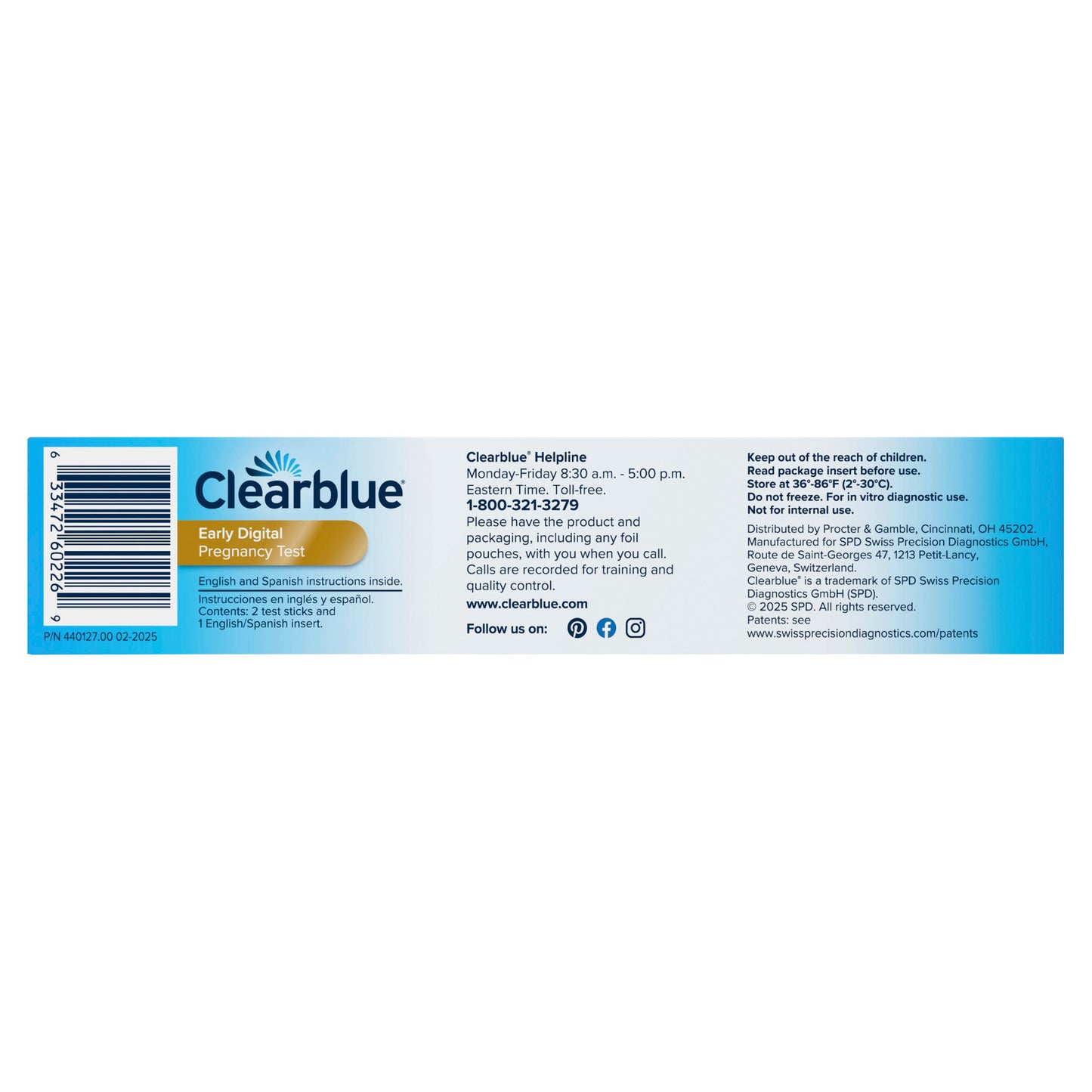 Clearblue Early Digital Pregnancy Test