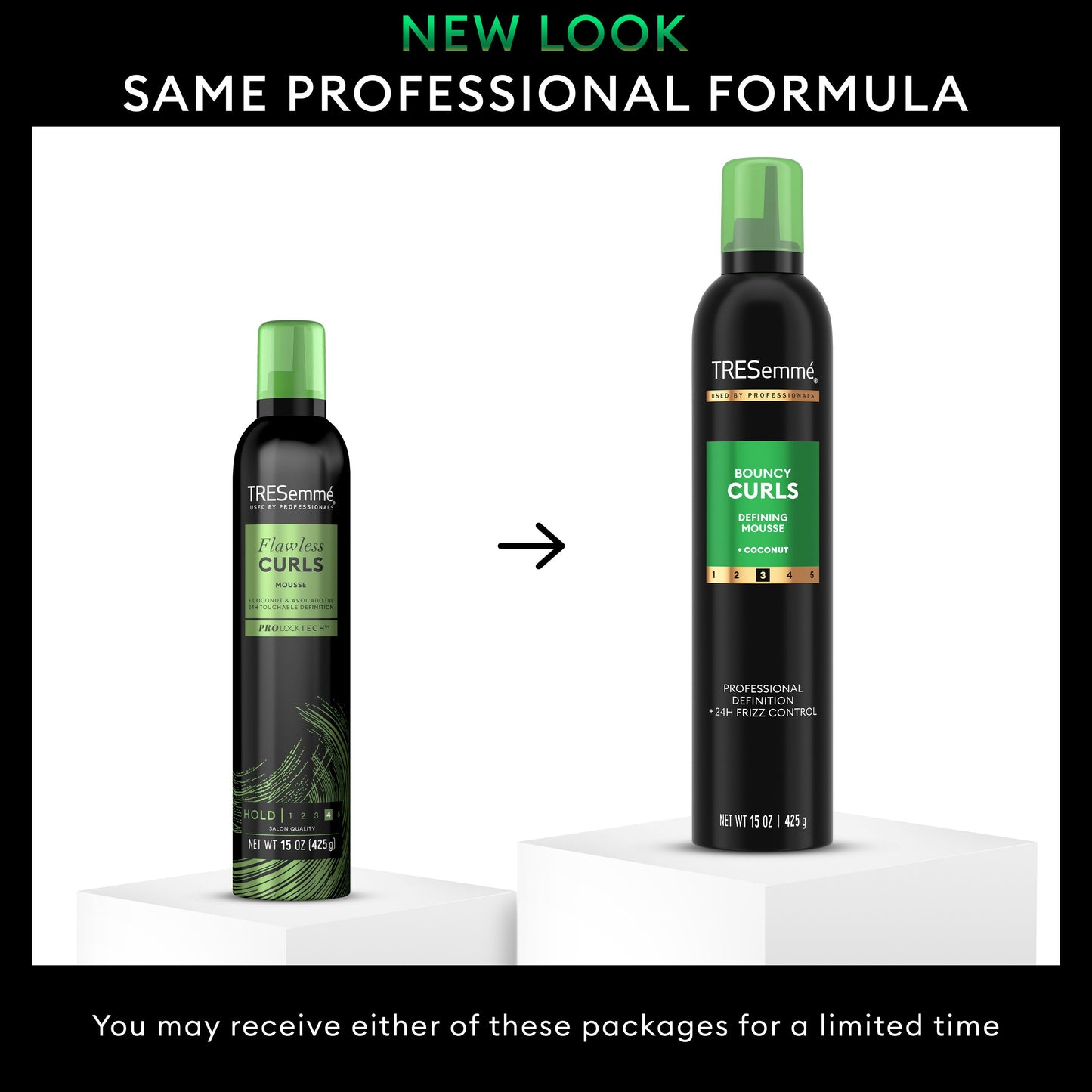 TRESemmé Bouncy Curls Peptide Blend Defining Styling Mousse