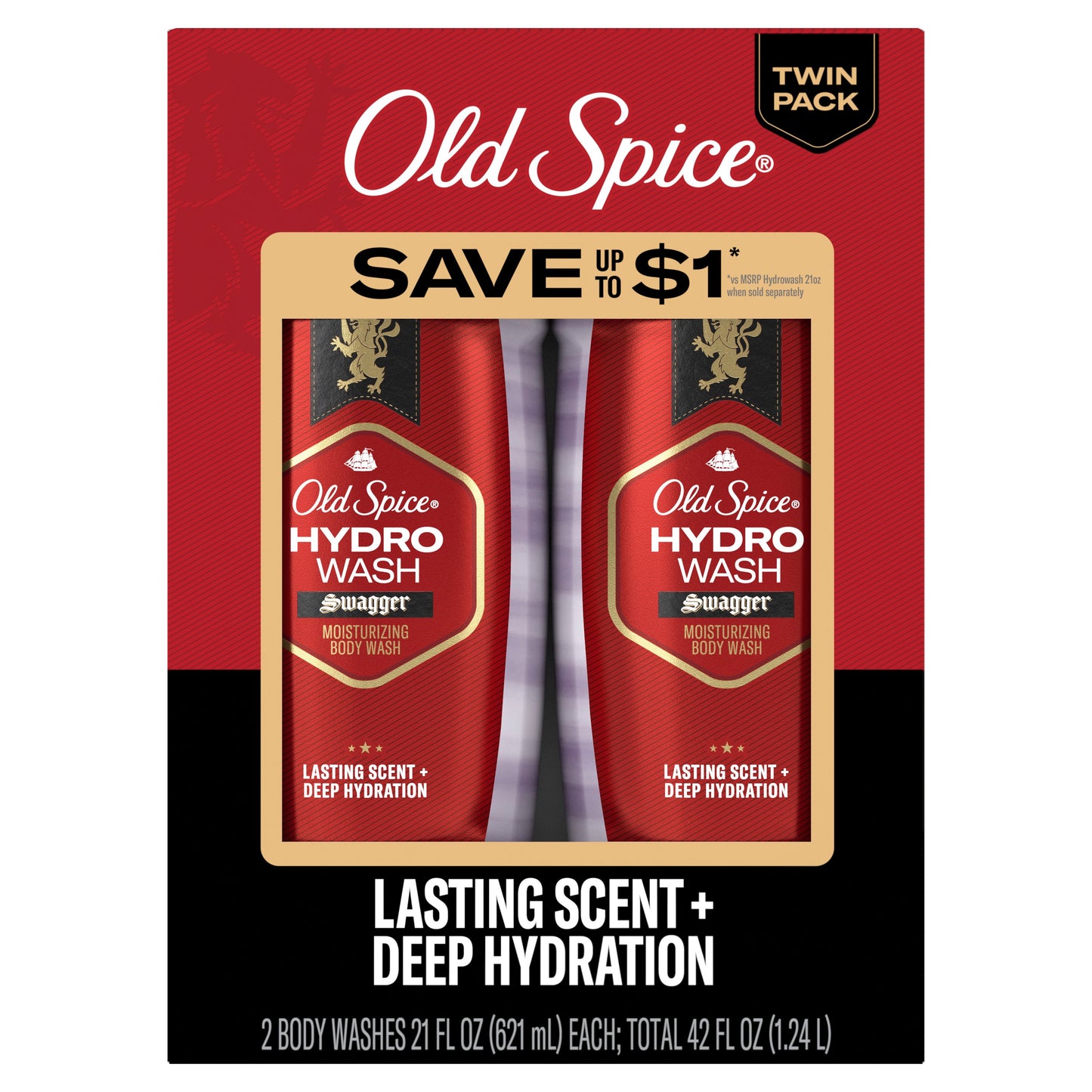 Old Spice Swagger Hydro Wash Twin Pack