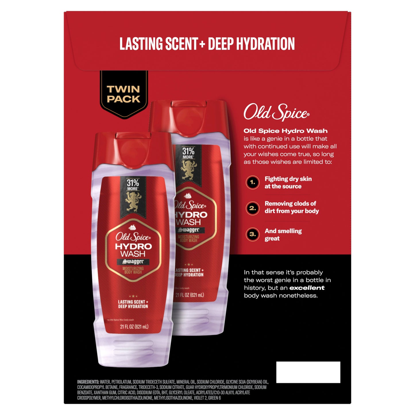 Old Spice Swagger Hydro Wash Twin Pack