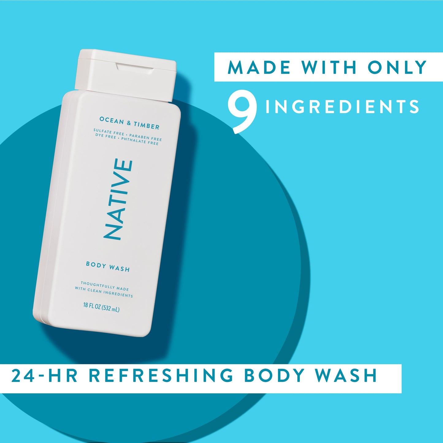 Native Body Wash - Ocean & Timber