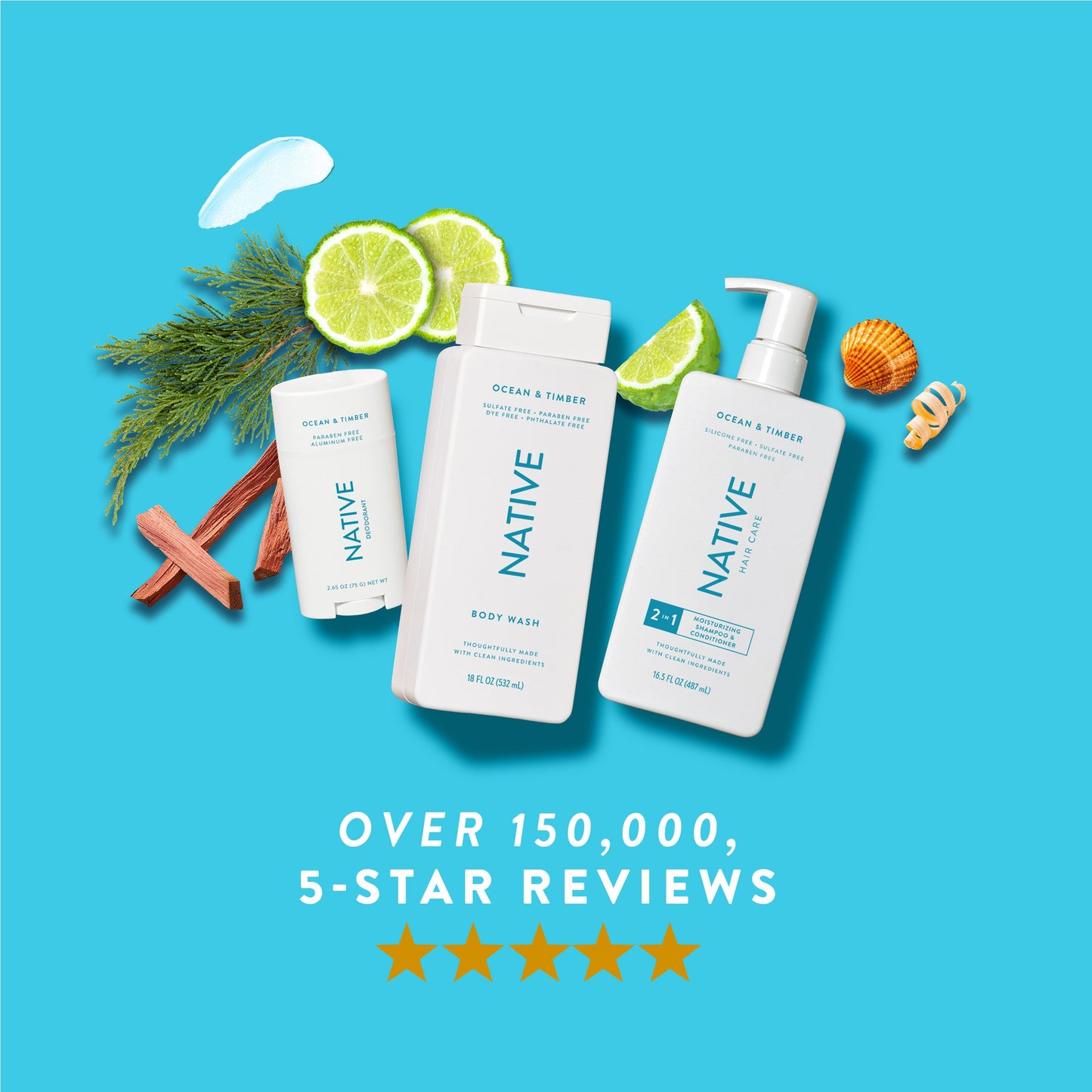 Native Body Wash - Ocean & Timber