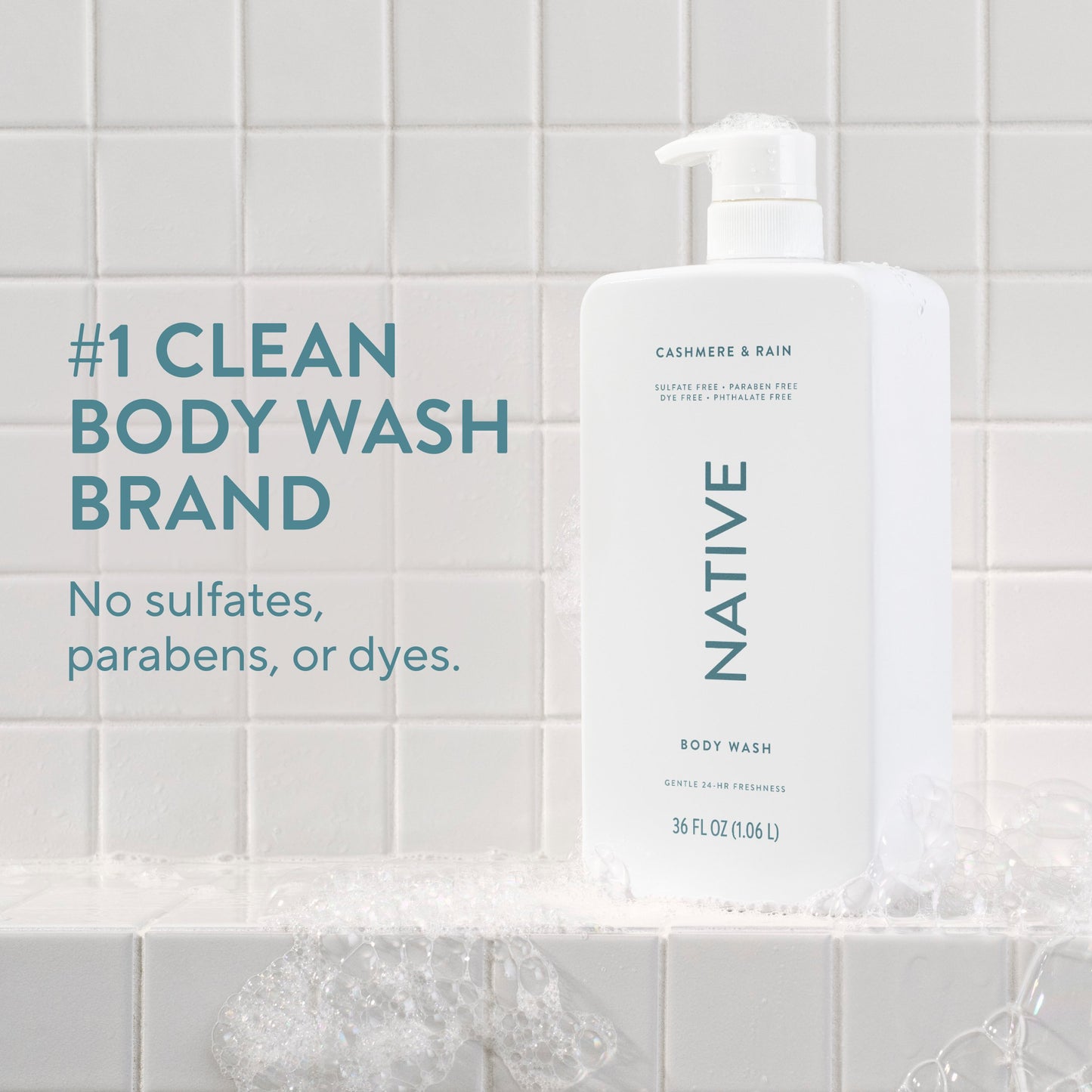 Native Body Wash - Cashmere & Rain