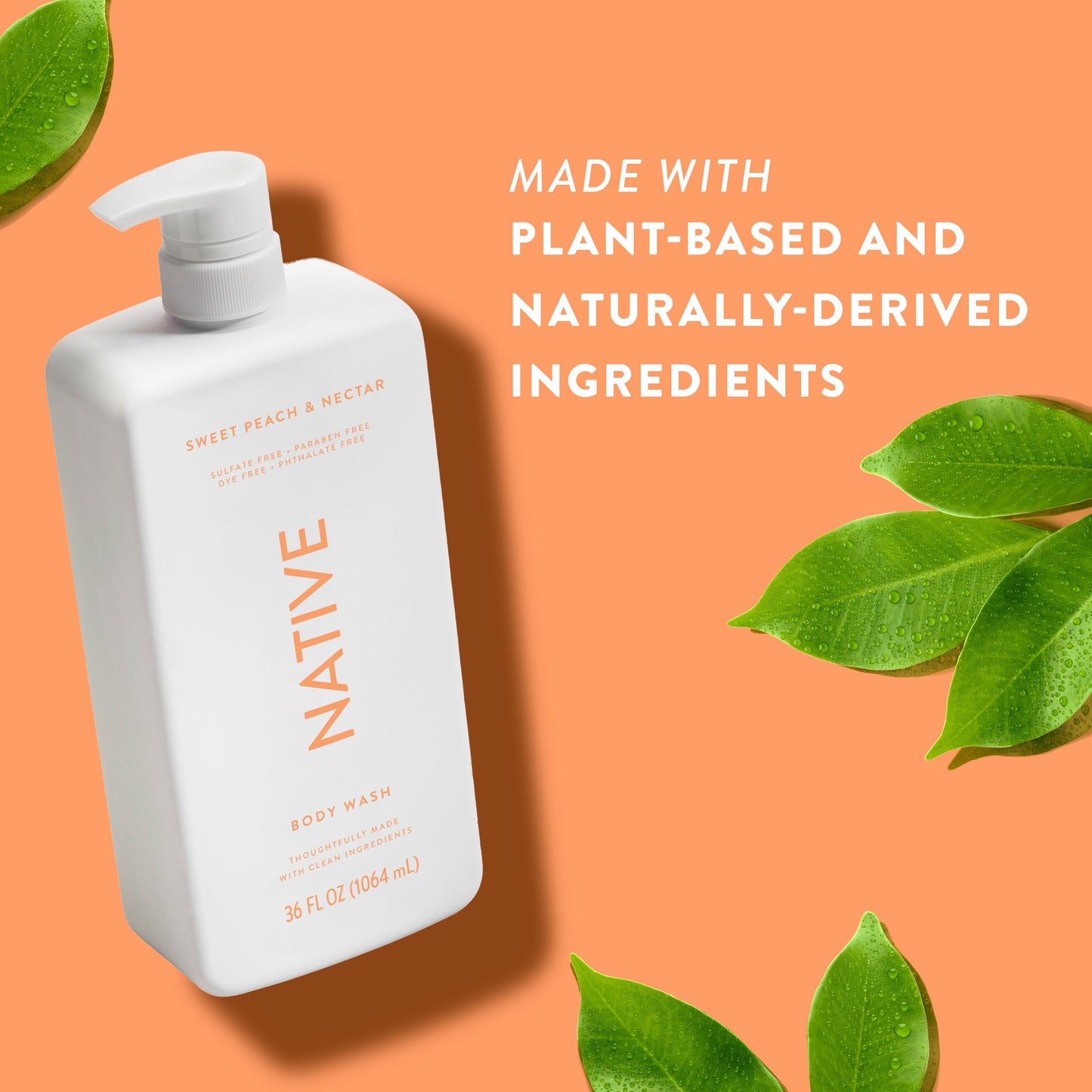 Native Body Wash - Sweet Peach & Nectar