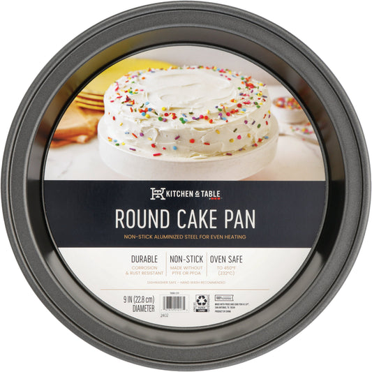Kitchen & Table by H-E-B Round Cake Pan - Gun Metal