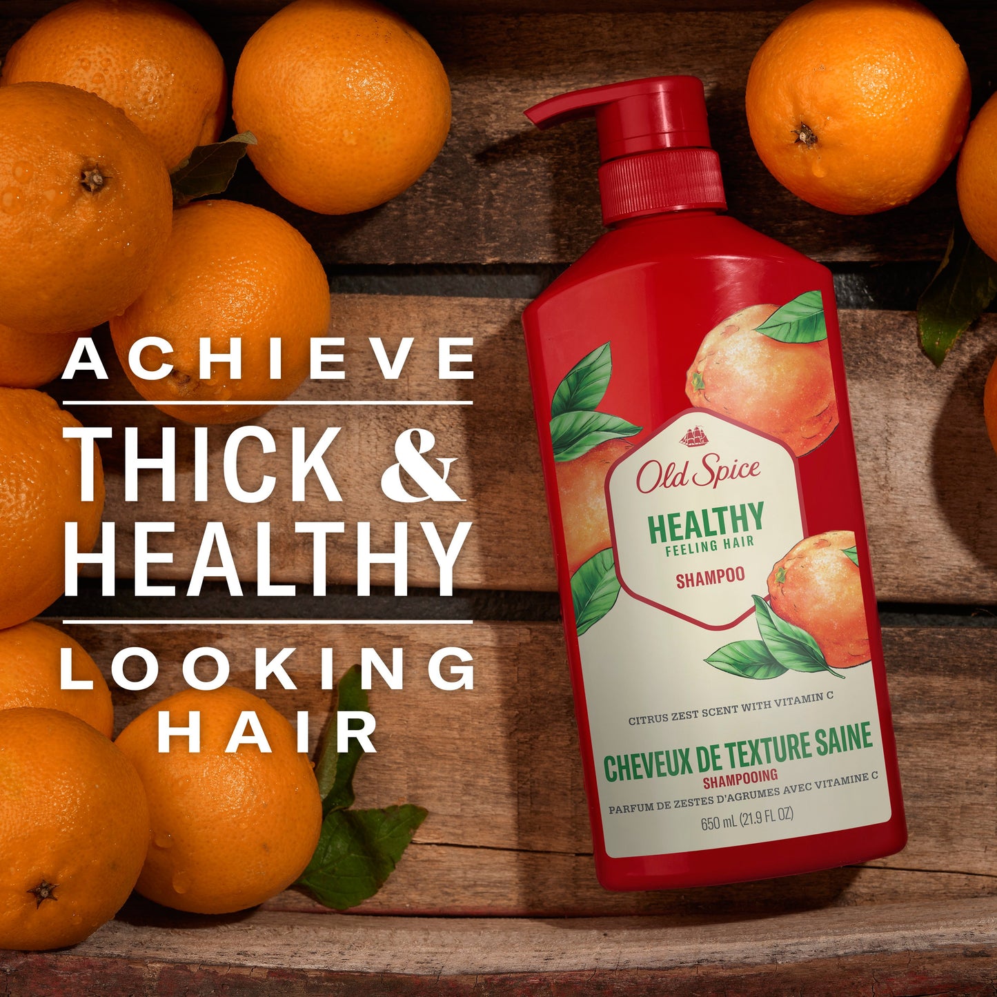Old Spice Healthy Feeling Hair Shampoo - Citrus Zest