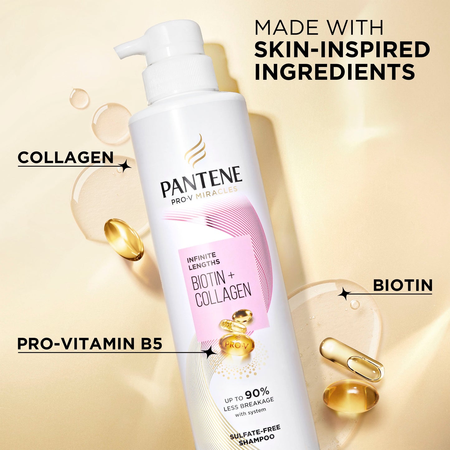 Pantene Infinite Lengths Biotin + Collagen Shampoo