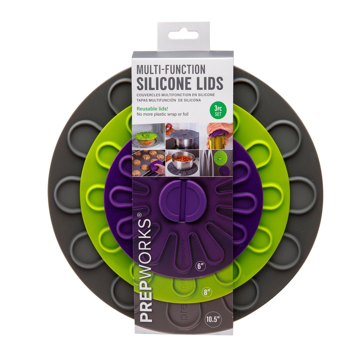 PrepWorks Multi-Function Silicone Lids