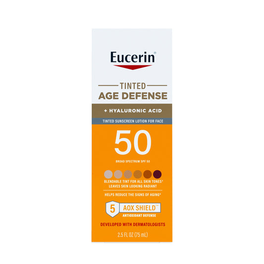 Eucerin Tinted Age Defense Sunscreen Face Lotion - SPF 50, All Skin Tones