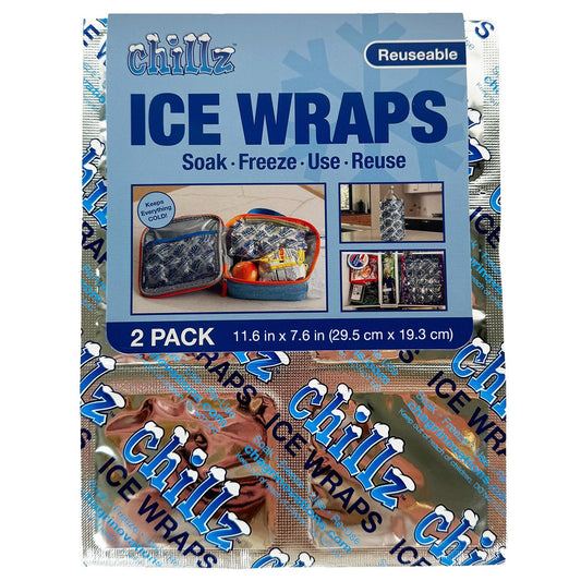 Chillz Reusable Ice Wraps, 2 pk