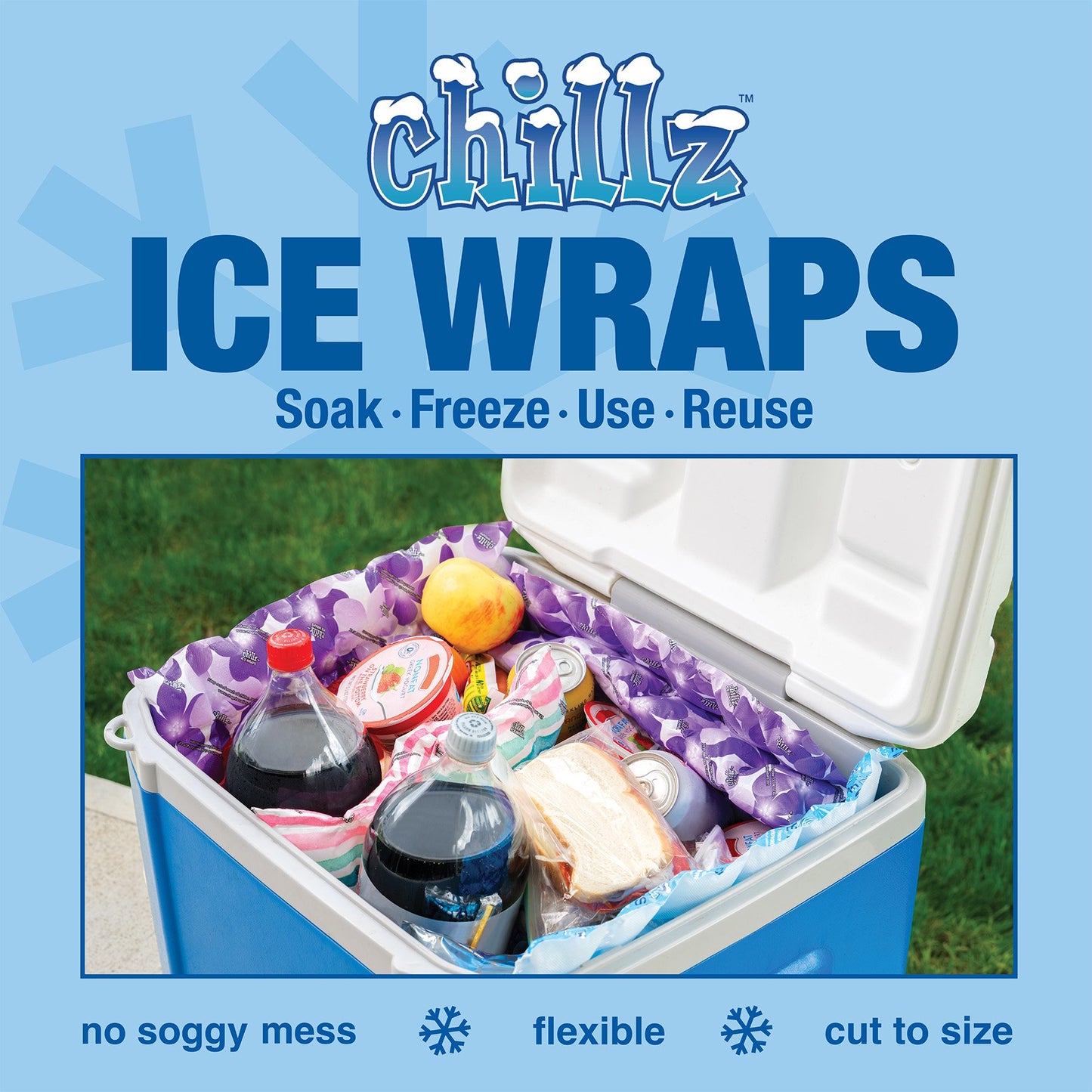 Chillz Reusable Ice Wraps, 2 pk