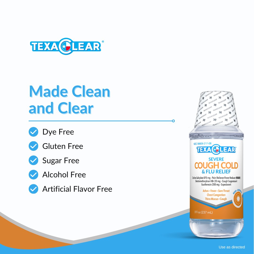 TexaClear Severe Cough Cold & Flu Relief
