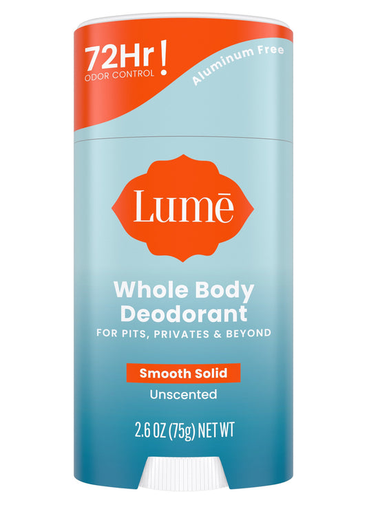Lume Whole Body Women's Deodorant - Smooth Solid Stick - Aluminum Free - Unscented - 2.6oz