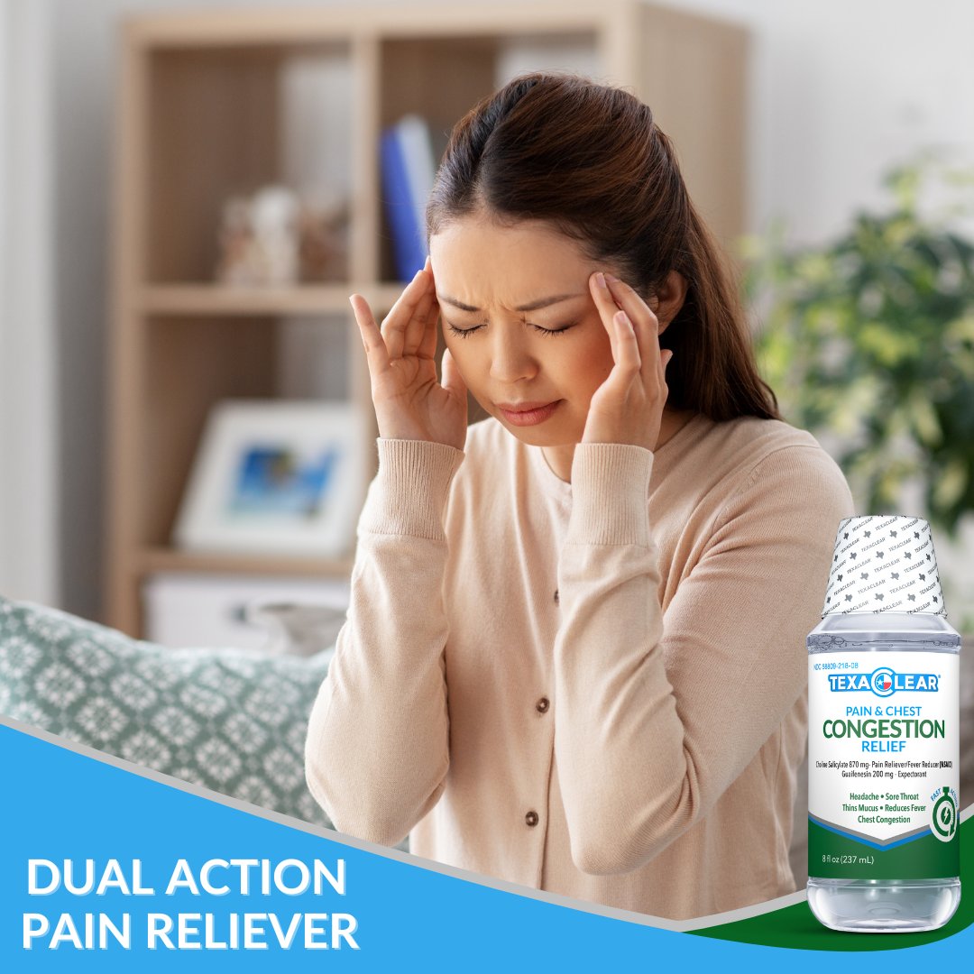 TexaClear Pain & Chest Congestion Relief
