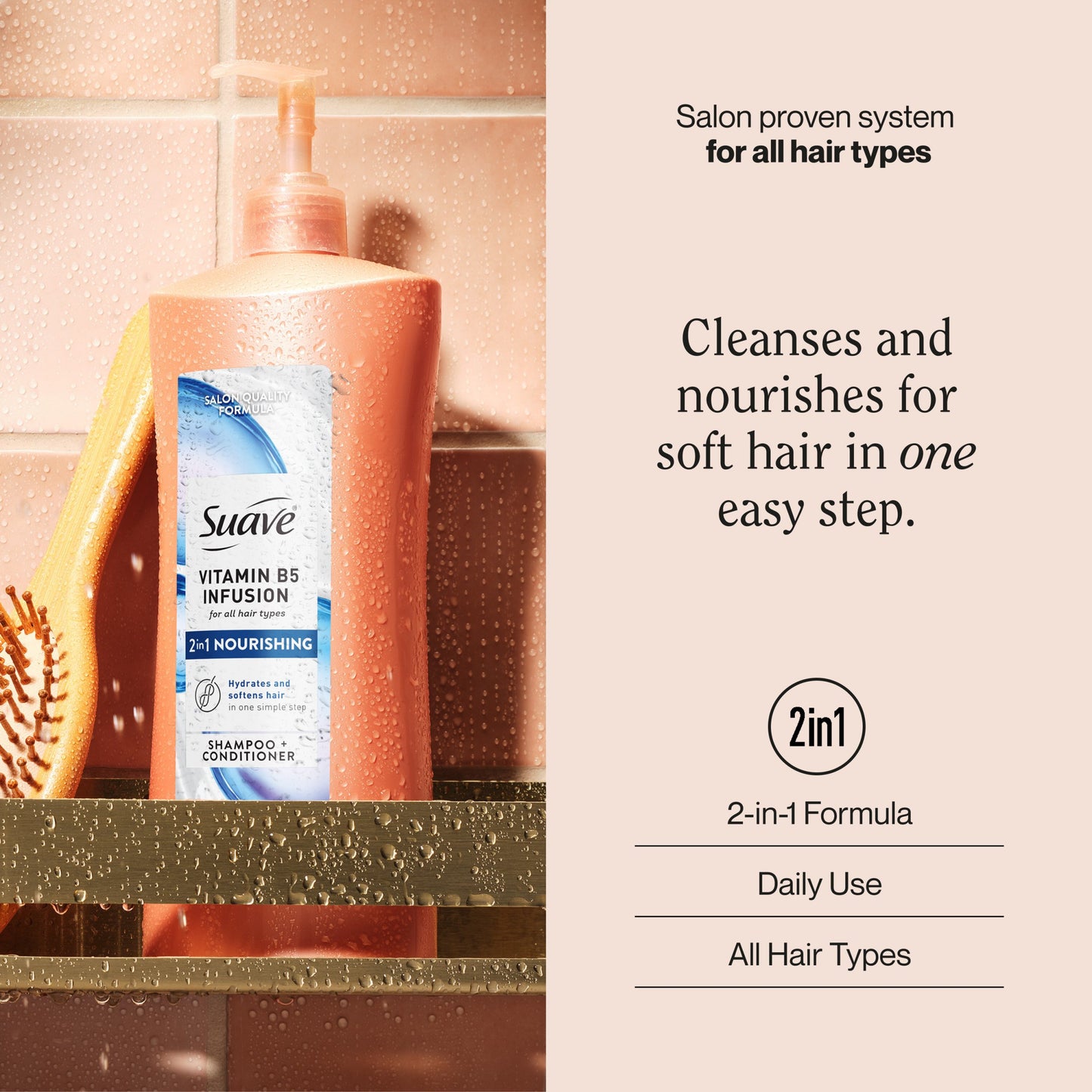Suave Vitamin B5 Infusion 2-in-1 Nourishing Shampoo & Conditioner