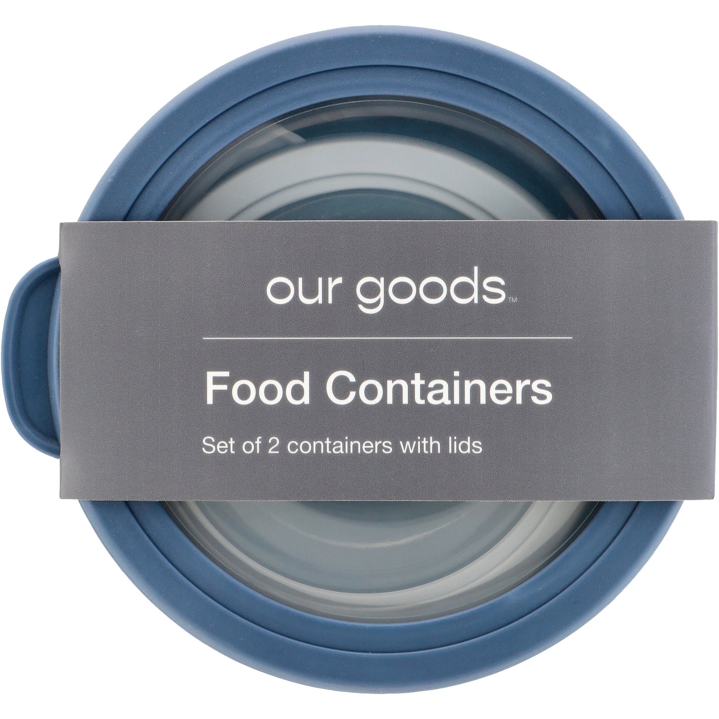 our goods Round Food Containers - Blue