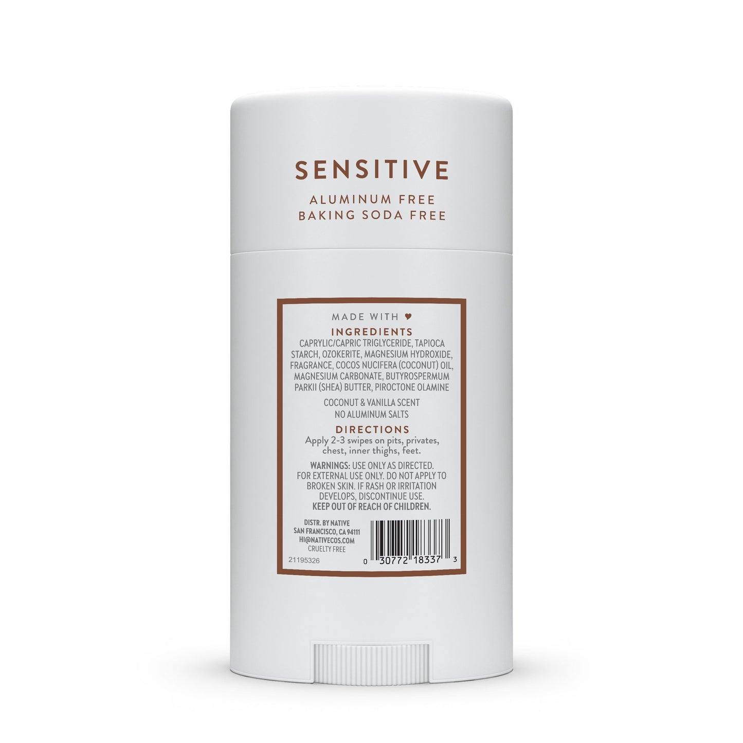 Native Sensitive Deodorant - Coconut & Vanilla