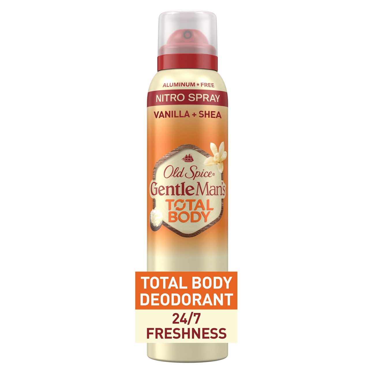 Old Spice Gentleman's Total Body Deodorant Spray - Vanilla & Shea