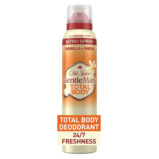 Old Spice Gentleman's Total Body Deodorant Spray - Vanilla & Shea