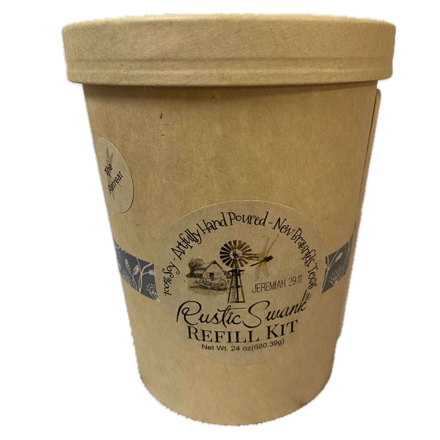 Texas Proud Rustic Swank The Retreat Candle Refill Kit