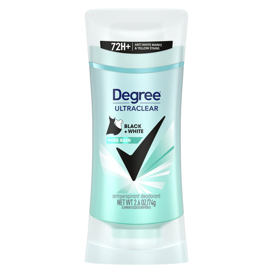 Degree UltraClear Antiperspirant Deodorant - Pure Rain, 2.6 oz