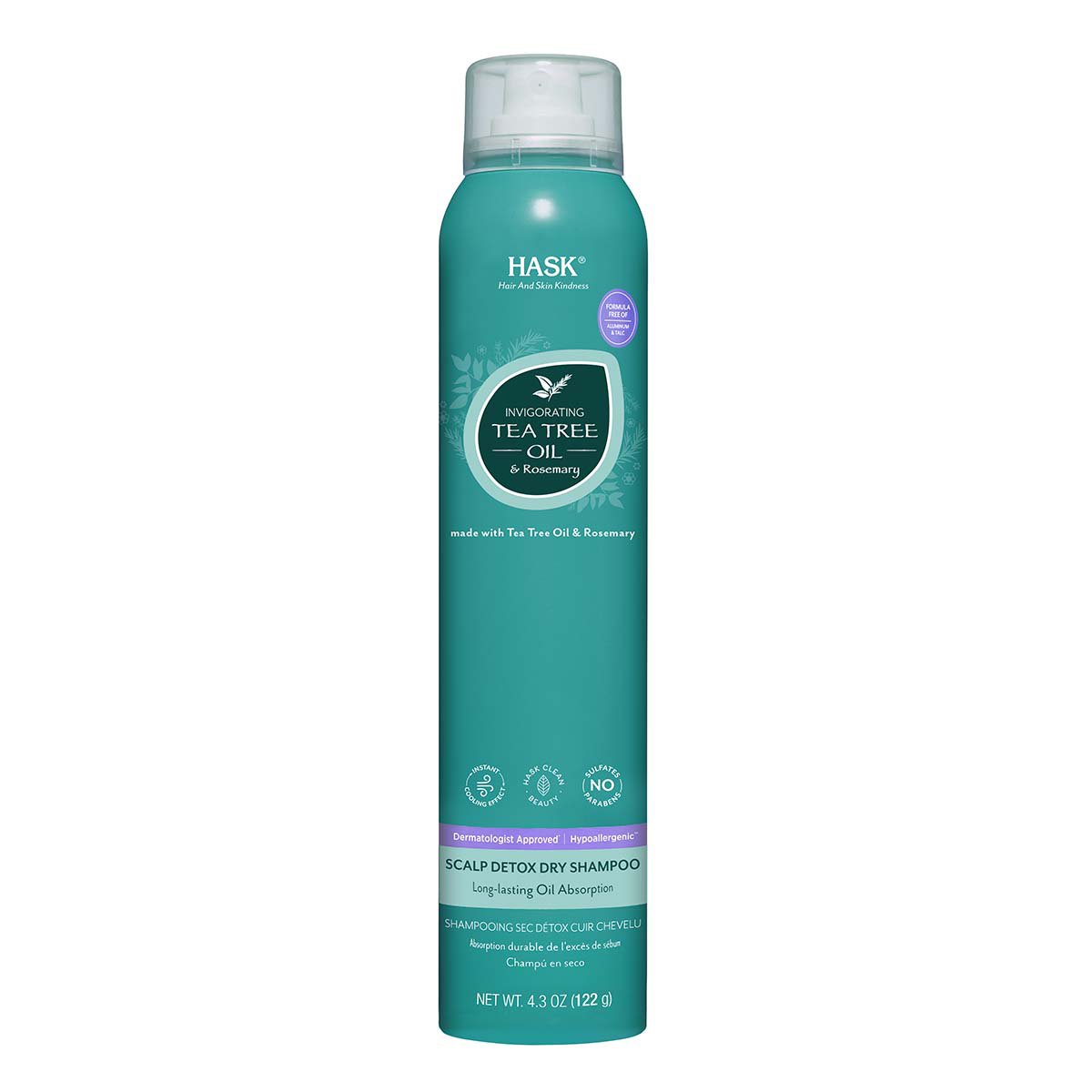 HASK Tea Tree Oil & Rosemary Scalp Detox Dry Shampoo