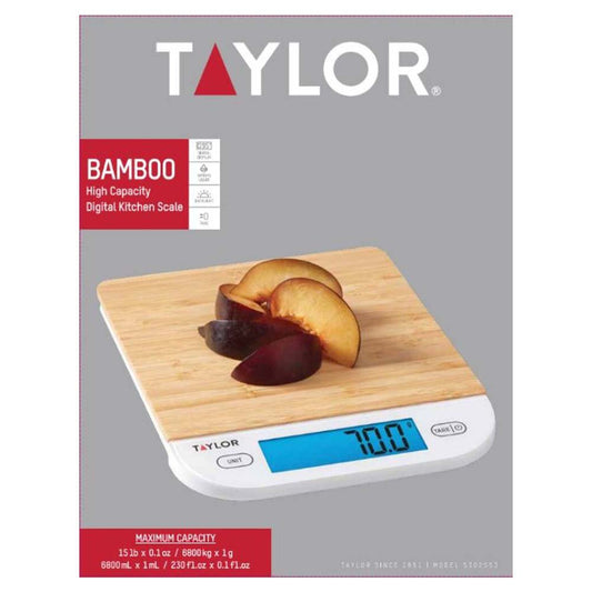 Taylor Bamboo Digital Kitchen Scale