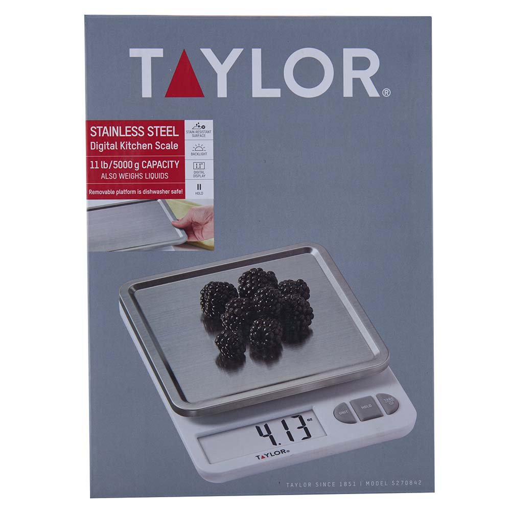Taylor Stainless Steel Digital Kitchen Scale