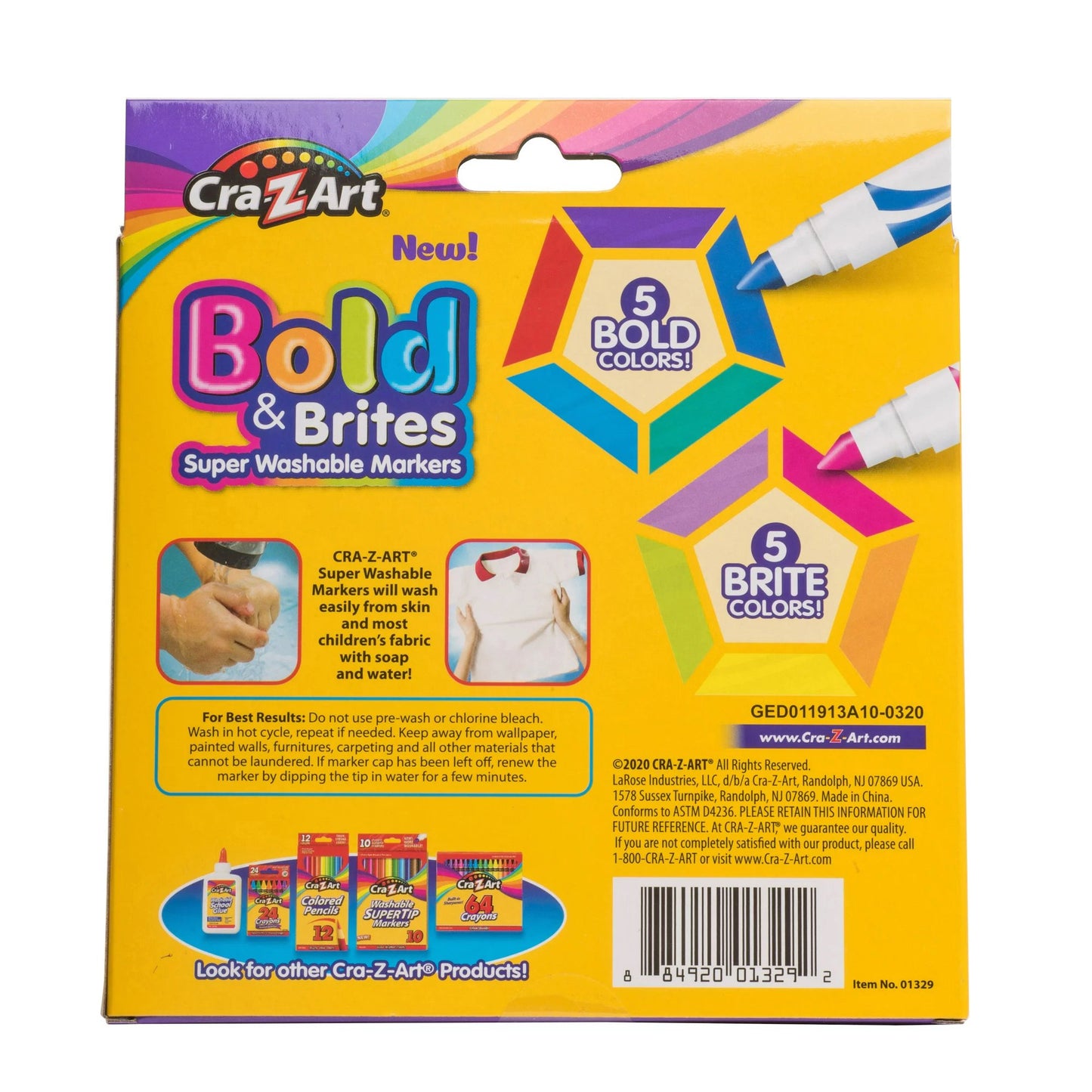 Cra-Z-Art Bold & Brites Super Washable Markers