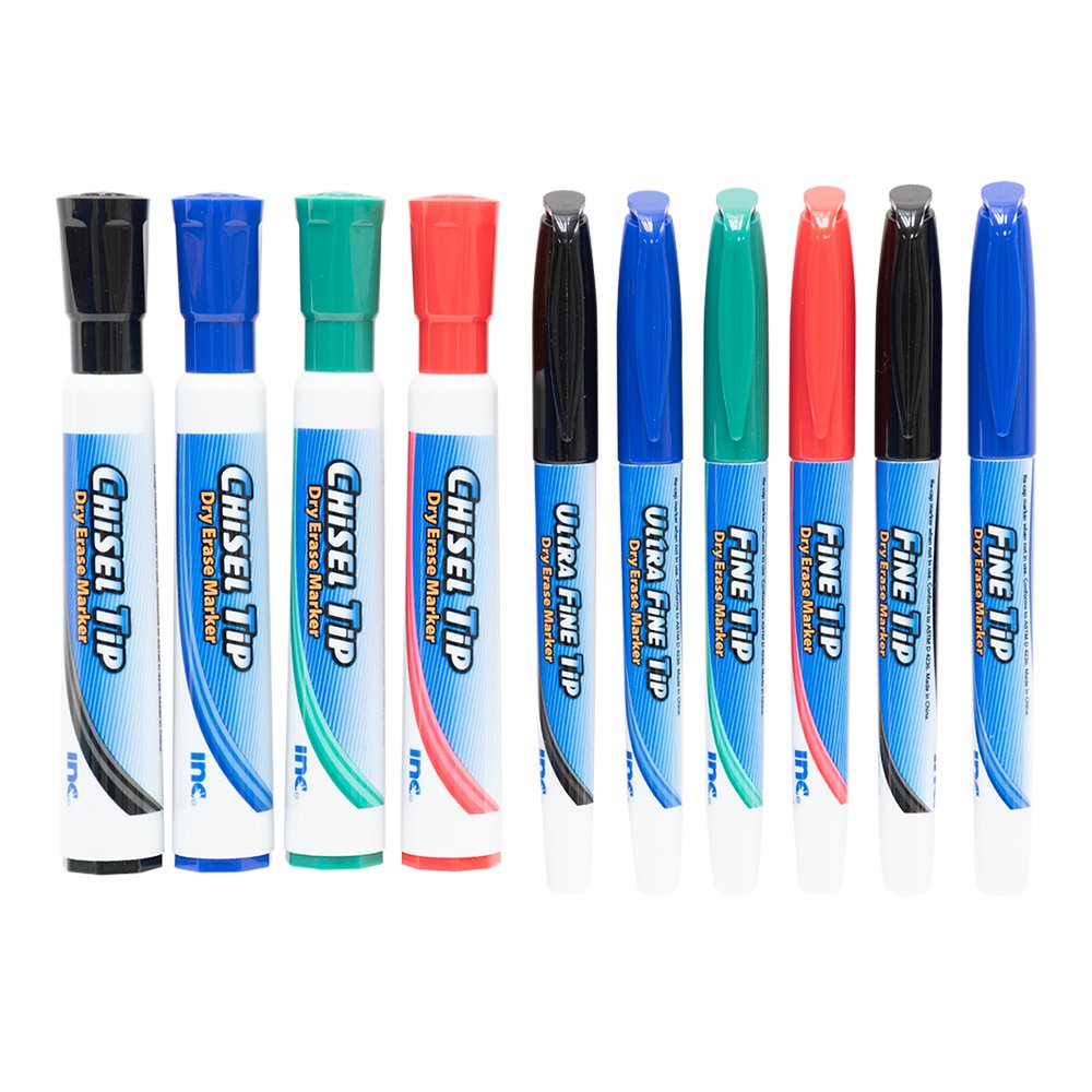 Inc Dry Erase Marker Combo Pack - Assorted Ink