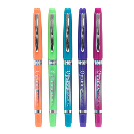 Inc Optimus Medium Felt Tip Pens - Assorted Ink