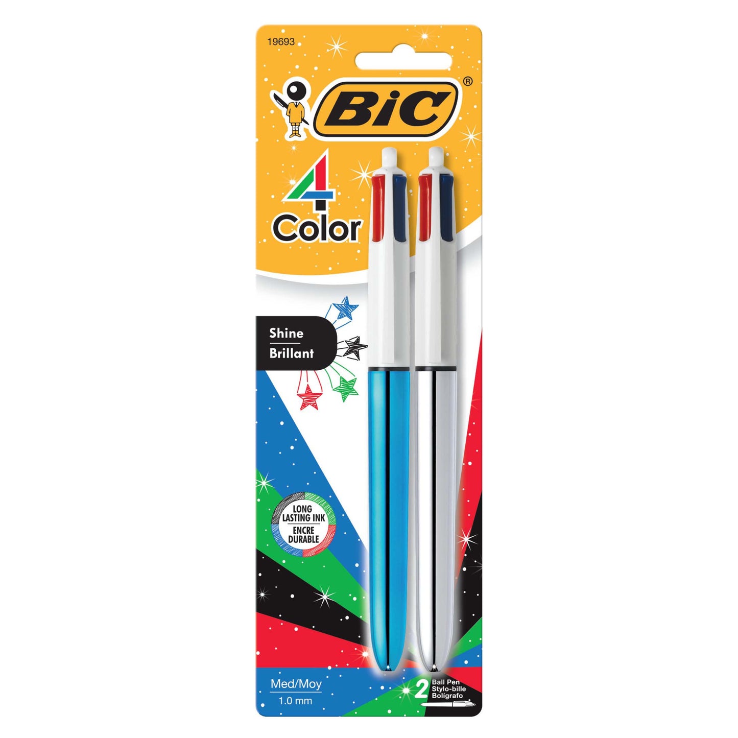 BIC 4-Color Shine Ball Pens