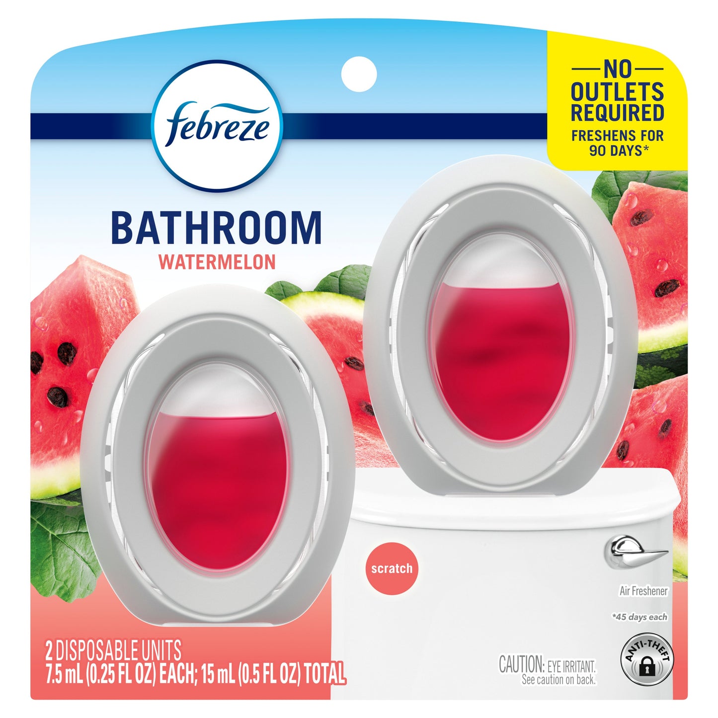 Febreze Bathroom Air Freshener Odor-Fighting - Sweet Watermelon Vine Scent