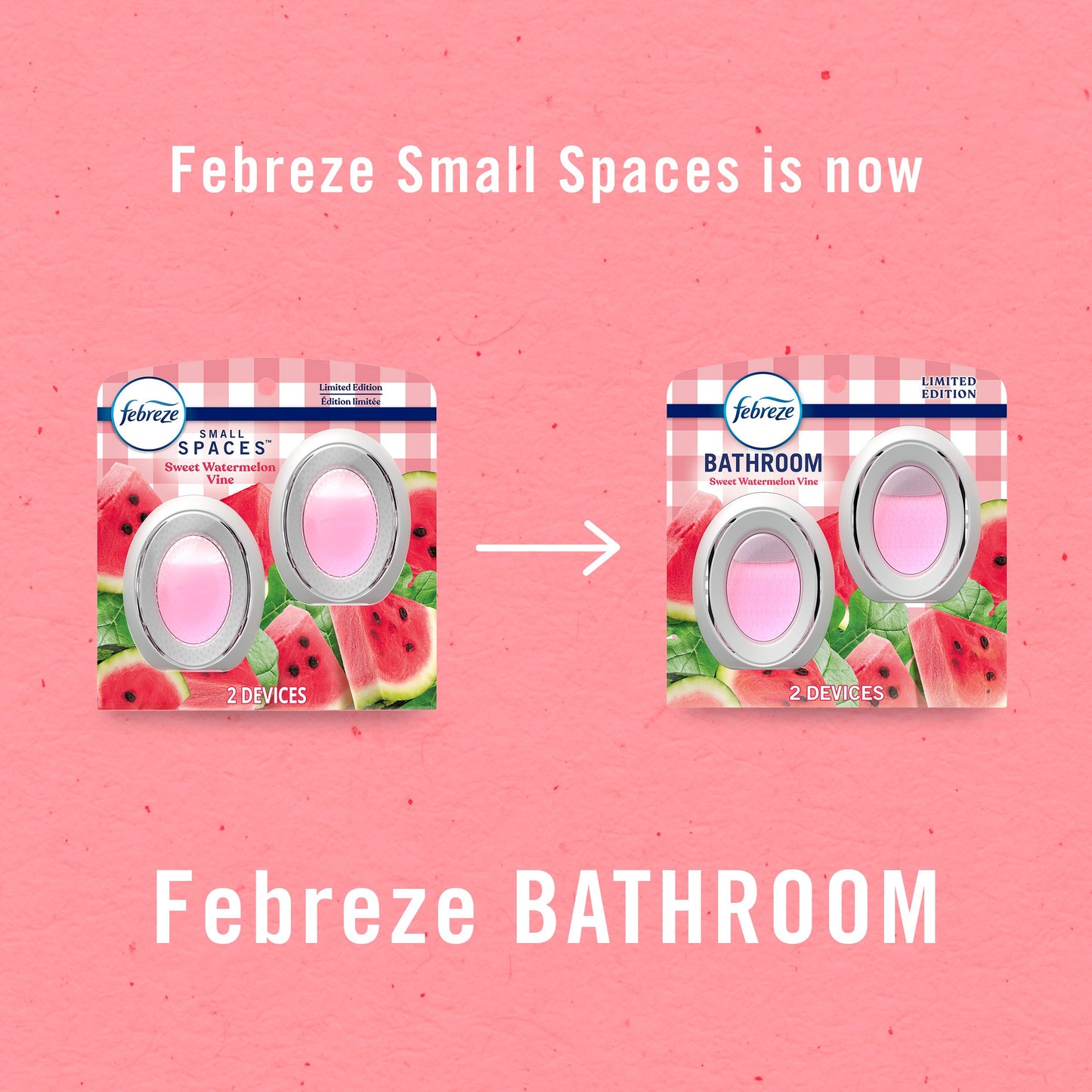 Febreze Bathroom Air Freshener Odor-Fighting - Sweet Watermelon Vine Scent