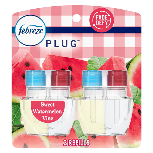 Febreze Plug In Air Freshener Scented Oil Refill - Sweet Watermelon Vine