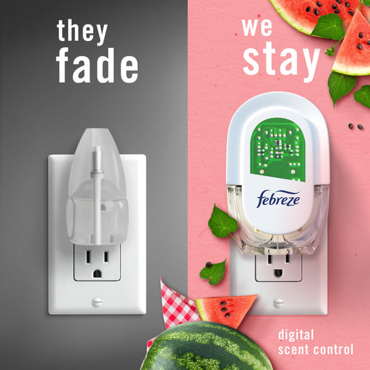 Febreze Plug In Air Freshener Scented Oil Refill - Sweet Watermelon Vine