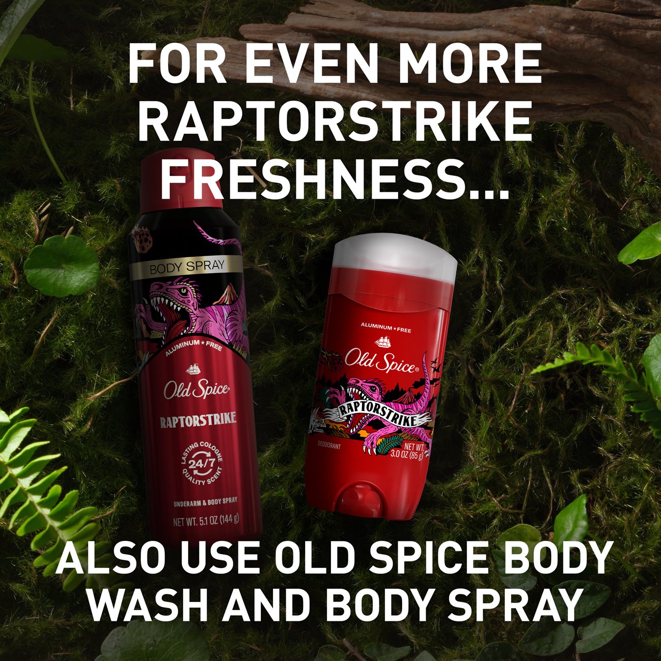 Old Spice Aluminum-Free Deodorant - Raptorstrike