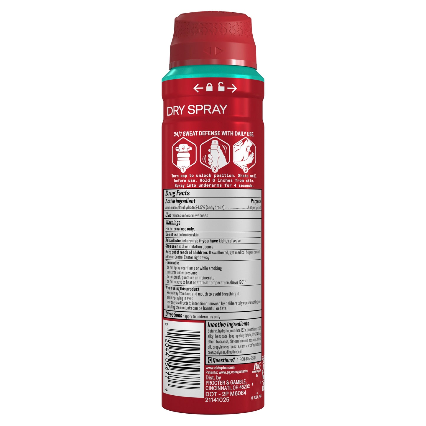 Old Spice High Endurance Antiperspirant Dry Spray - Pure Sport