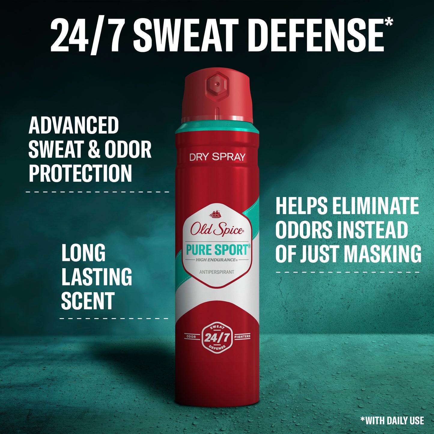 Old Spice High Endurance Antiperspirant Dry Spray - Pure Sport