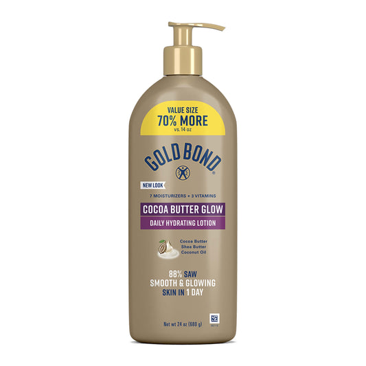 Gold Bond Cocoa Butter Glow Daily Hydrating Lotion